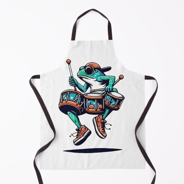 Item preview, Cottagecore Frog Playing Mushroom Drums designed and sold by Samthecreator01.