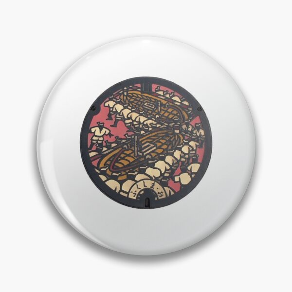 Item preview, Fukushima City, Fukushima Manhole Cover designed and sold by blahdeedah.