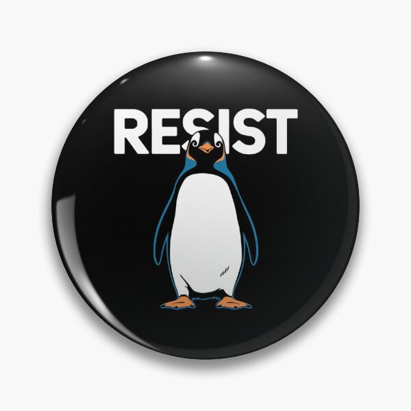 Item preview,  Penguin Resist Penguins Protest Against Tariffs designed and sold by DigitaldeligArt.