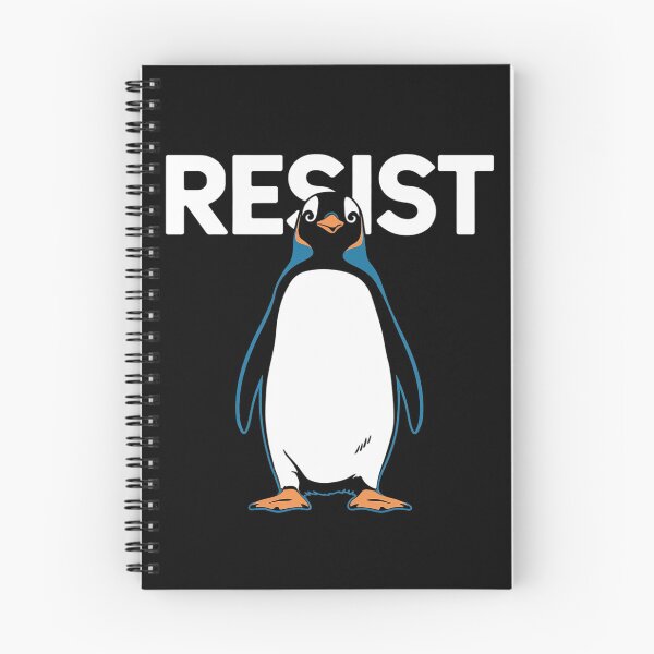 Item preview,  Penguin Resist Penguins Protest Against Tariffs designed and sold by DigitaldeligArt.