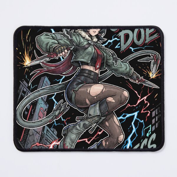 Item preview, Jane Doe Zenless Zone Zero ZZZ Public Security Physical Anomaly Rat Thiren Tail Blade Infiltrator Shield Dash Fan Art Portrait Poster T-Shirt Sticker Gift designed and sold by Senpaiwaves.