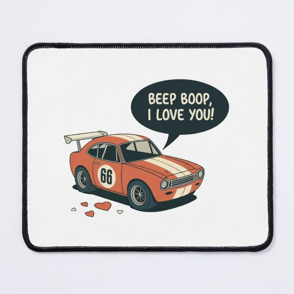 Item preview, Beep Boop I Love You Cute Car designed and sold by MonkiFlipp.