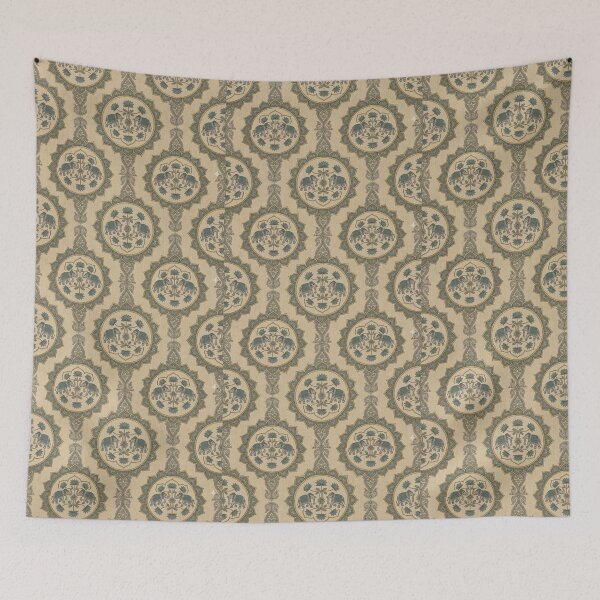 Item preview, Luxe Sanganeri Zari Elephant - Indian Mandala & Lotus Seamless Pattern designed and sold by IndoPatterns.
