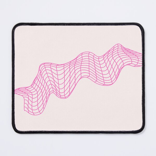 Item preview, Y2K Pink Cyber Grid Wave – Retro Futuristic Wireframe designed and sold by EJRdesign.