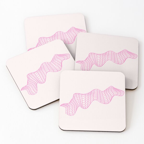 Item preview, Y2K Pink Cyber Grid Wave – Retro Futuristic Wireframe designed and sold by EJRdesign.