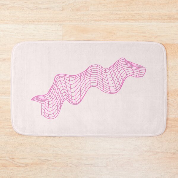 Item preview, Y2K Pink Cyber Grid Wave – Retro Futuristic Wireframe designed and sold by EJRdesign.