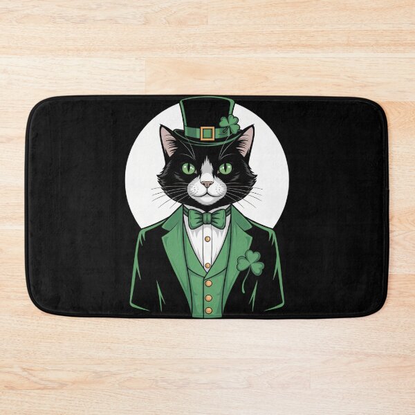 Item preview, Cat Leprechaun Cat Lovers Shamrock St Patrick_s Day designed and sold by tiekanamac.