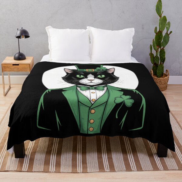 Item preview, Cat Leprechaun Cat Lovers Shamrock St Patrick_s Day designed and sold by tiekanamac.