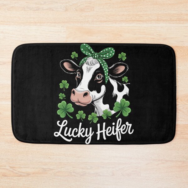 Item preview, Celebrate St Patrick_s Day Shamrock Funny Cow designed and sold by tiekanamac.