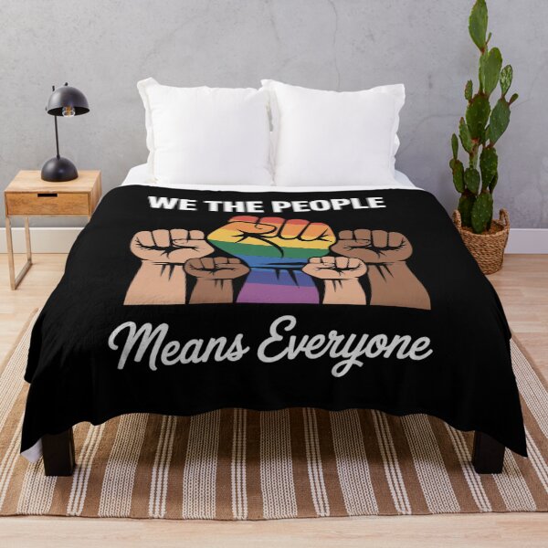 Item preview, We The People Means Everyone US Constitution LGBT Pride designed and sold by traceydowns.