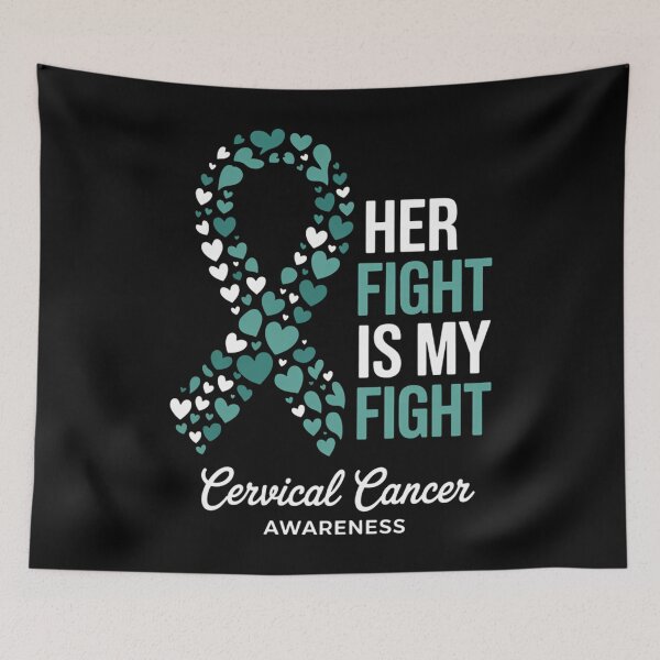 Item preview, Cervical Cancer Awareness Family Support designed and sold by tiekanamac.