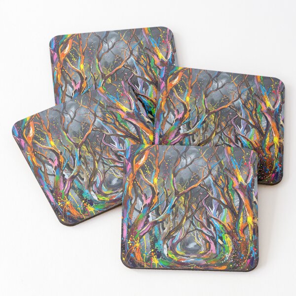 Item preview, Mystic Passage — Abstract Dark Hedges of Northern Ireland in Vivid Colour designed and sold by Printpix.