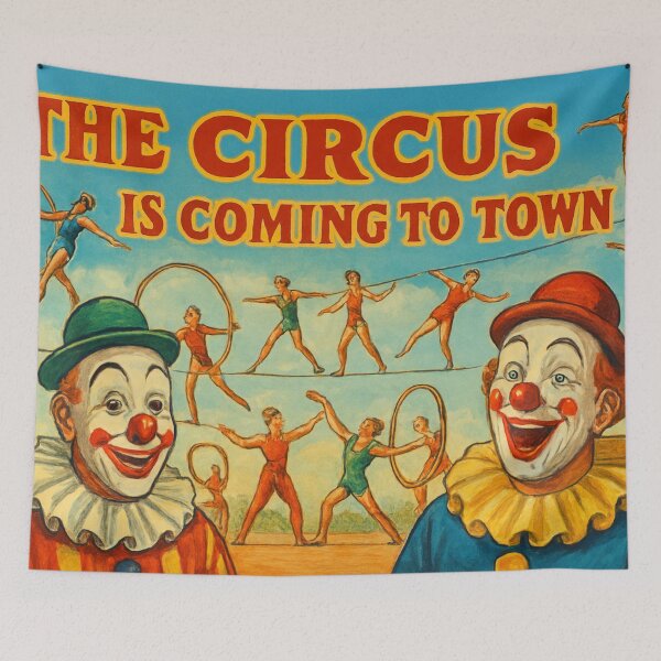 Item preview, Colorful acrobats scene designed and sold by Sigtrix.