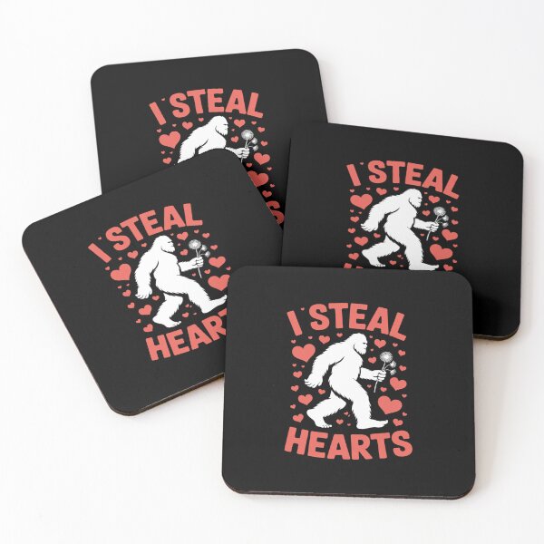 Item preview, Bigfoot I Steal Hearts Valentines Day Heart Sasquatch Lovers designed and sold by traceydowns.