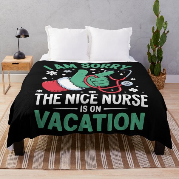 Item preview, Christmas Nurse Is On Vacation Joke designed and sold by tiekanamac.