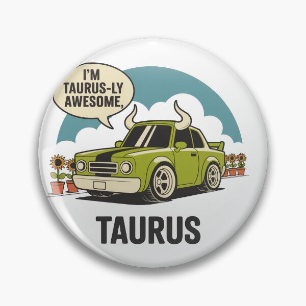 Item preview, I'm Taurus-ly Awesome Zodiac Car designed and sold by MonkiFlipp.