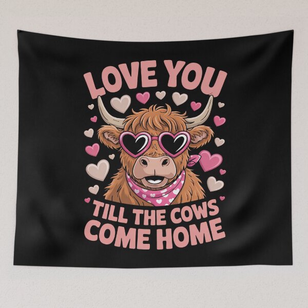 Item preview, Cow Lovers Cute Valentines designed and sold by tiekanamac.