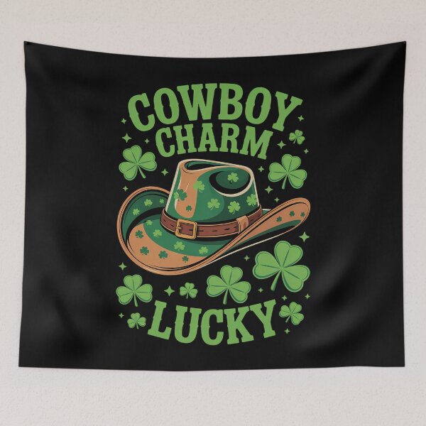 Item preview, Cowboy Lucky Cowboy St Patricks Day designed and sold by tiekanamac.
