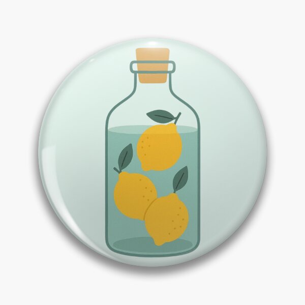 Item preview, Lemons in a bottle – minimalist illustration designed and sold by Aloloco.