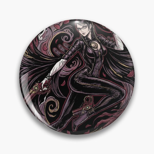 Item preview, Mysterious Umbra Witch Long Black Hair Glasses Guns Heels Time Witch Red Ribbon Demon Summon Fan Art Portrait Illustration Poster T-Shirt Sticker Print Gift designed and sold by Senpaiwaves.