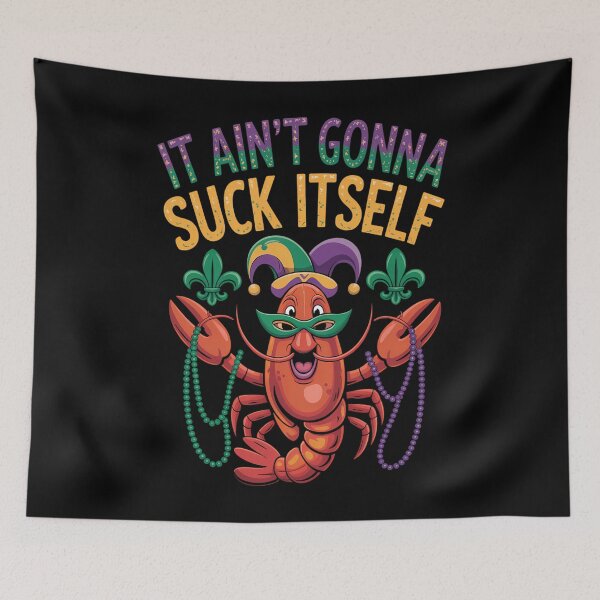 Item preview, Crawfish Funny Mardi Gras designed and sold by tiemacopaxer.