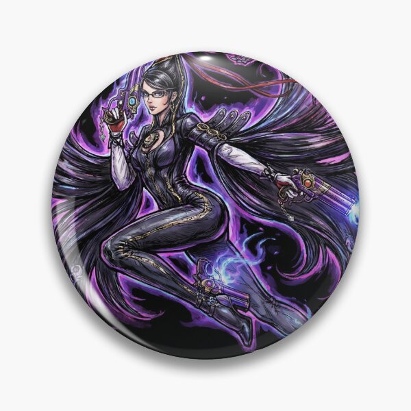 Item preview, Mysterious Umbra Witch Long Black Hair Glasses Guns Heels Time Witch Red Ribbon Demon Summon Fan Art Portrait Illustration Poster T-Shirt Sticker Print Gift designed and sold by Senpaiwaves.