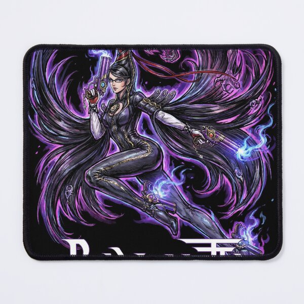 Item preview, Mysterious Umbra Witch Long Black Hair Glasses Guns Heels Time Witch Red Ribbon Demon Summon Fan Art Portrait Illustration Poster T-Shirt Sticker Print Gift designed and sold by Senpaiwaves.