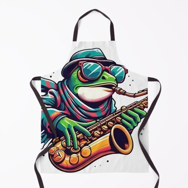 Artikelvorschau, Smooth-Jazz-Frosch spielt Saxophon entworfen und verkauft von Samthecreator01.