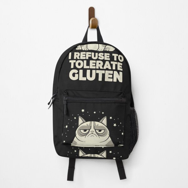 Item preview, Grumpy Cat Gluten-Free Shirt – I Refuse to Tolerate Gluten Funny Cat Tee designed and sold by ZyxDes.