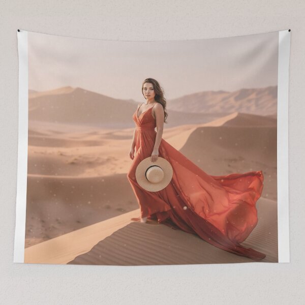 Item preview, Terracotta Desert Dream at Sunset designed and sold by SunsetAngelsAI.
