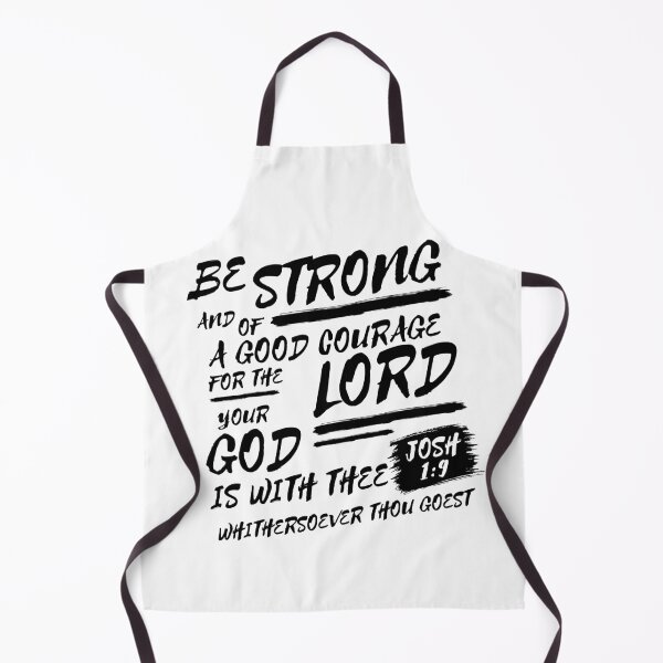 Item preview, Joshua 1:9 Brush Lettering Typography Bible Verse (KJV) designed and sold by Clothed in Scripture.