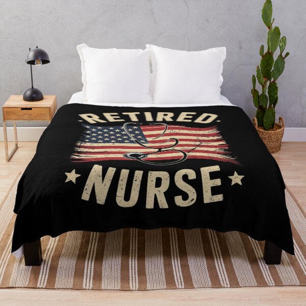 Item preview, Womens Retired Nurse American Distressed Flag   designed and sold by VerseFarm.
