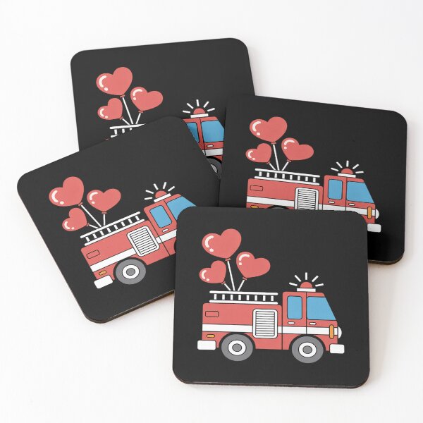 Item preview, Valentine's Day Red Firetruck For Toddlers Kids Adults designed and sold by joedavila.