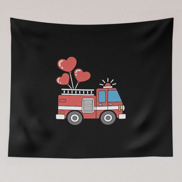 Item preview, Valentine's Day Red Firetruck For Toddlers Kids Adults designed and sold by joedavila.