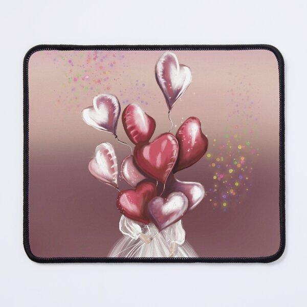 Item preview, Girl with Heart Balloons designed and sold by Sketch_visual_studio.