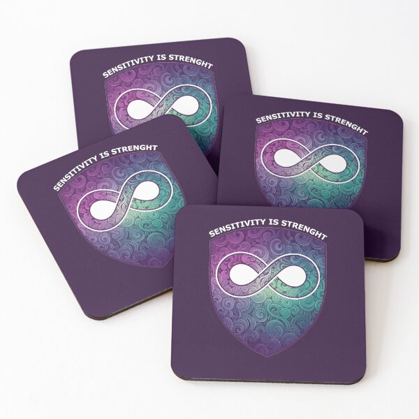 Item preview, Sensitivity Is Strength – Empath Gift Infinite Strength Shield designed and sold by PixelQ.