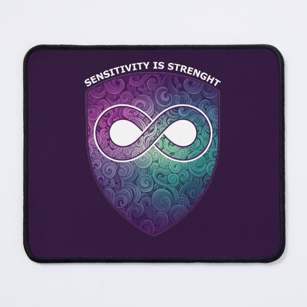 Item preview, Sensitivity Is Strength – Empath Gift Infinite Strength Shield designed and sold by PixelQ.