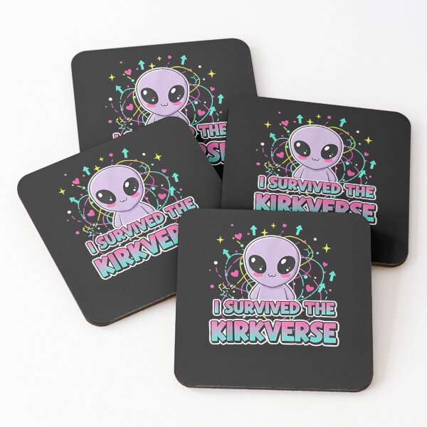 Item preview, I Survived the Kirkverse Shirt – Cute Alien Meme Neon Pastel Fan Humor T-Shirt designed and sold by ZyxDes.