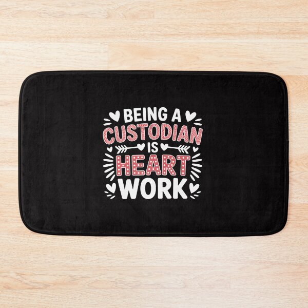 Item preview, Being A Custodian Heart Work Custodian Valentines Day Gifts designed and sold by gerardostokes.