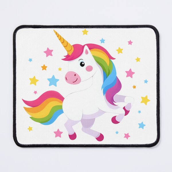Item preview, Unicorn Illustration with Rainbow Colored Stars designed and sold by bestggraphico.