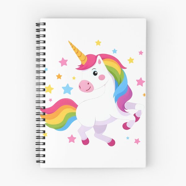 Item preview, Unicorn Illustration with Rainbow Colored Stars designed and sold by bestggraphico.