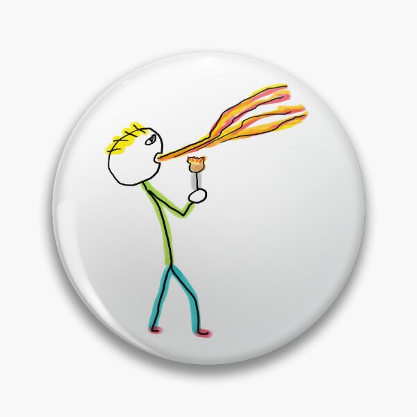 Item preview, Fire Breathing Stickman designed and sold by Mark-Ewbie.