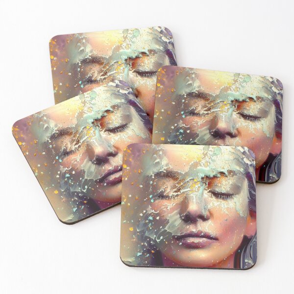 Item preview, Veiled Emotions-3 – Abstract Portrait of Hidden Feelings designed and sold by Okmanoo.