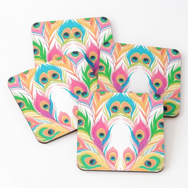 Item preview, Vibrant multi colour Peacock Pattern Racerback Dress designed and sold by MskynextDigitalstudio.