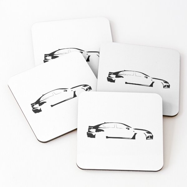Item preview, IS F V8 (2014) Minimalist Car Silhouette (Black) designed and sold by FearnCreative.