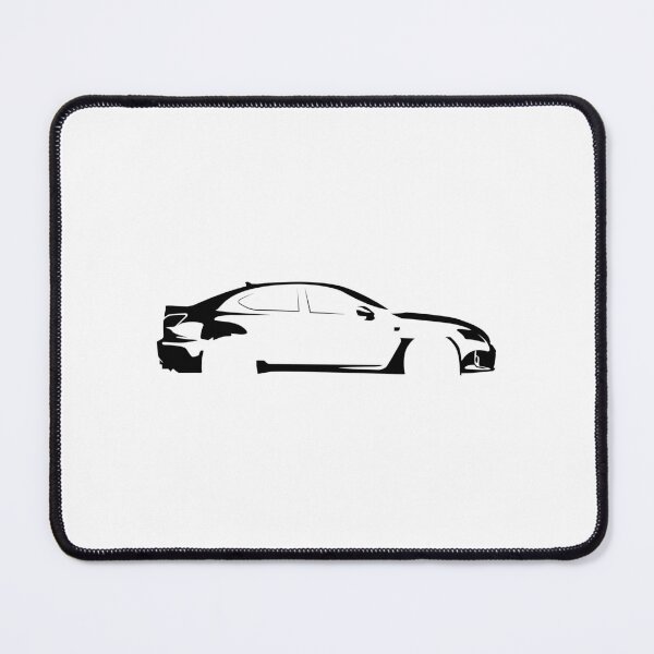 Item preview, IS F V8 (2014) Minimalist Car Silhouette (Black) designed and sold by FearnCreative.