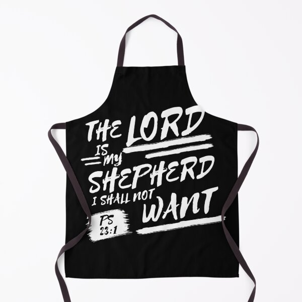 Item preview, Psalm 23:1 Brush Lettering Typography Bible Verse (KJV) designed and sold by Clothed in Scripture.