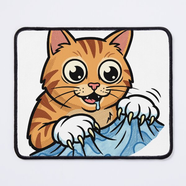 Item preview, Cute Goofy Orange Cat Cartoon Sticker with Playful Mischief Mood designed and sold by DiNata.