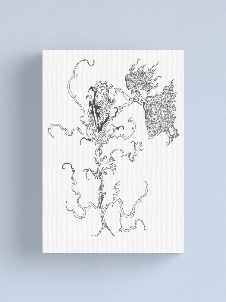 Thumbnail 1 of 3, Canvas Print, healing a flower designed and sold by Anthropolog.