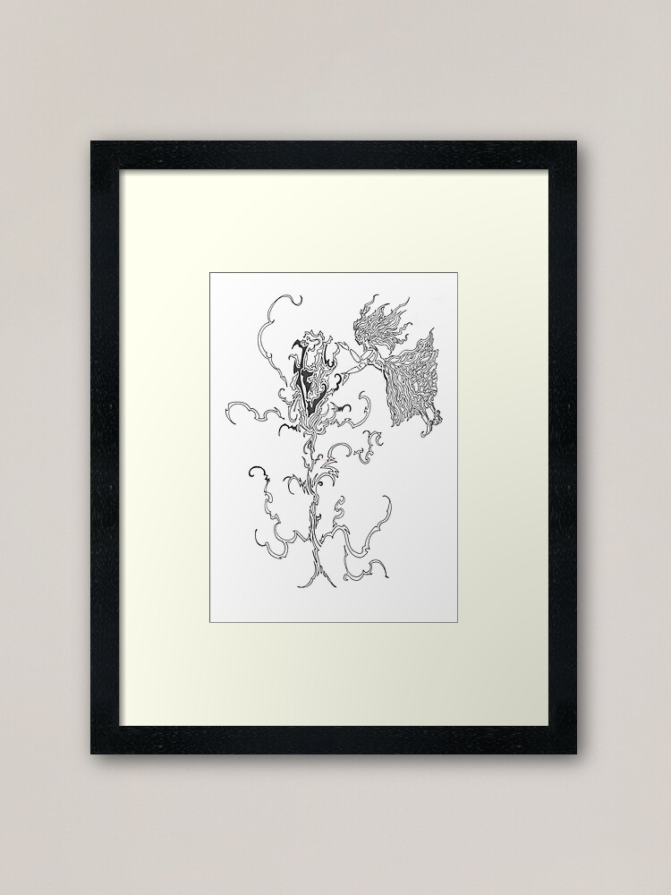 Thumbnail 1 of 7, Framed Art Print, healing a flower designed and sold by Anthropolog.